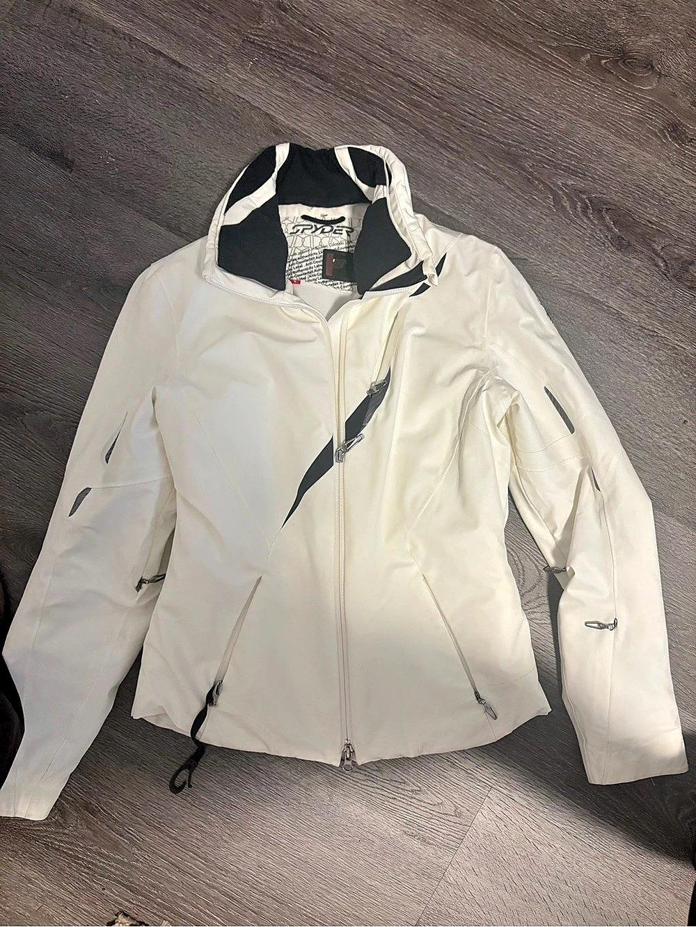 Spyder Women'Small Ski Jacket White & Black Size Small